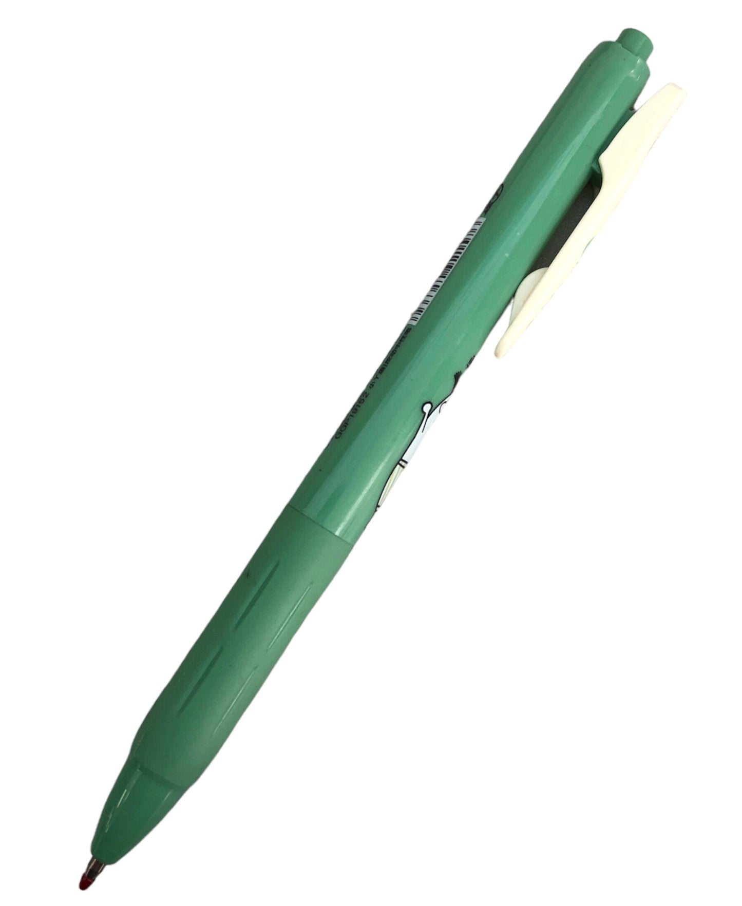 Green duck pen with black ink
