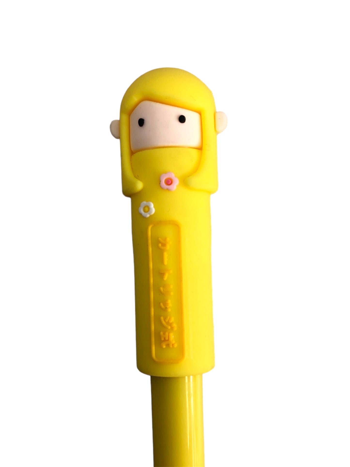 Korean doll pen yellow black ink