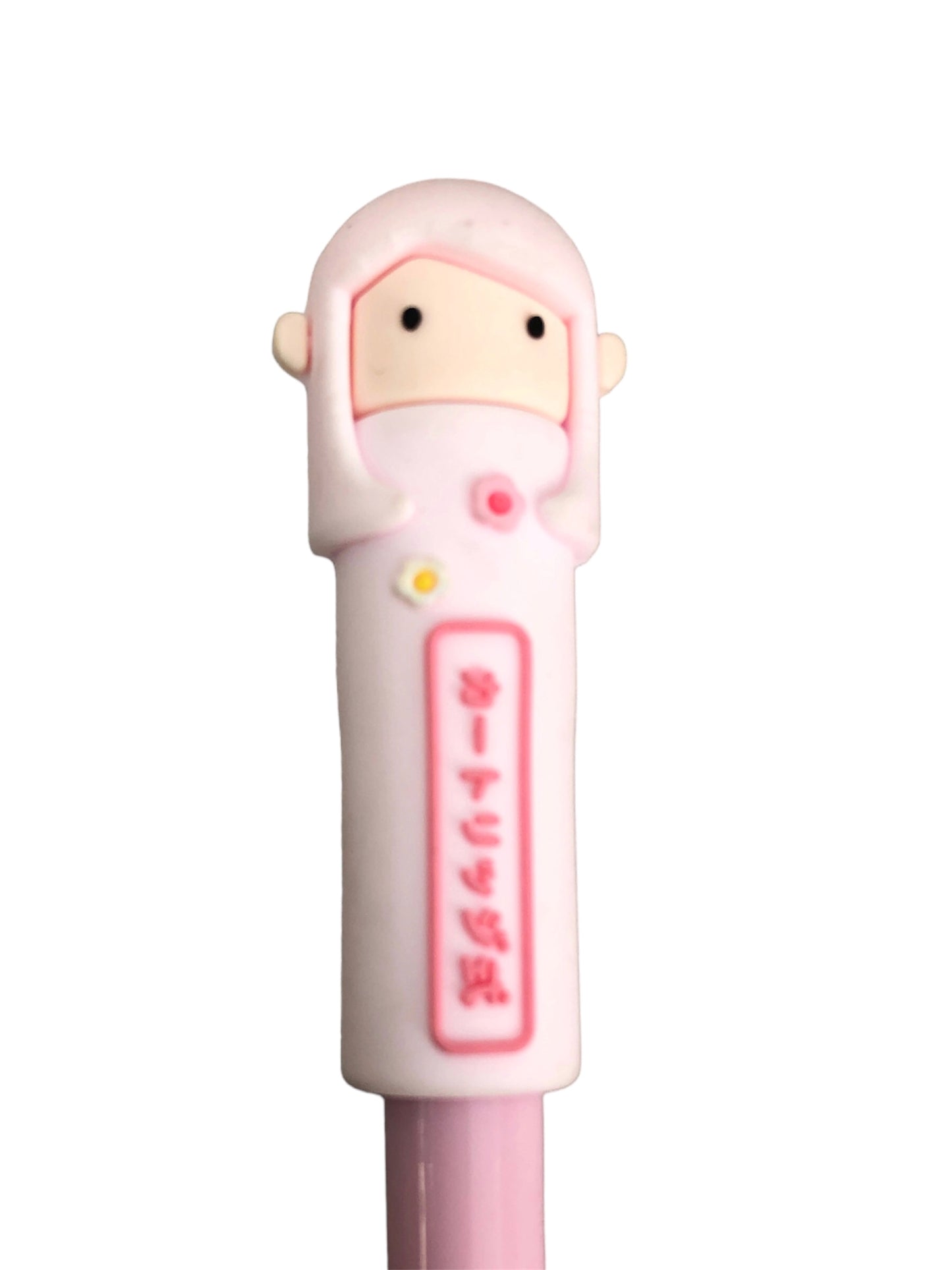 Korean doll pen pink black ink