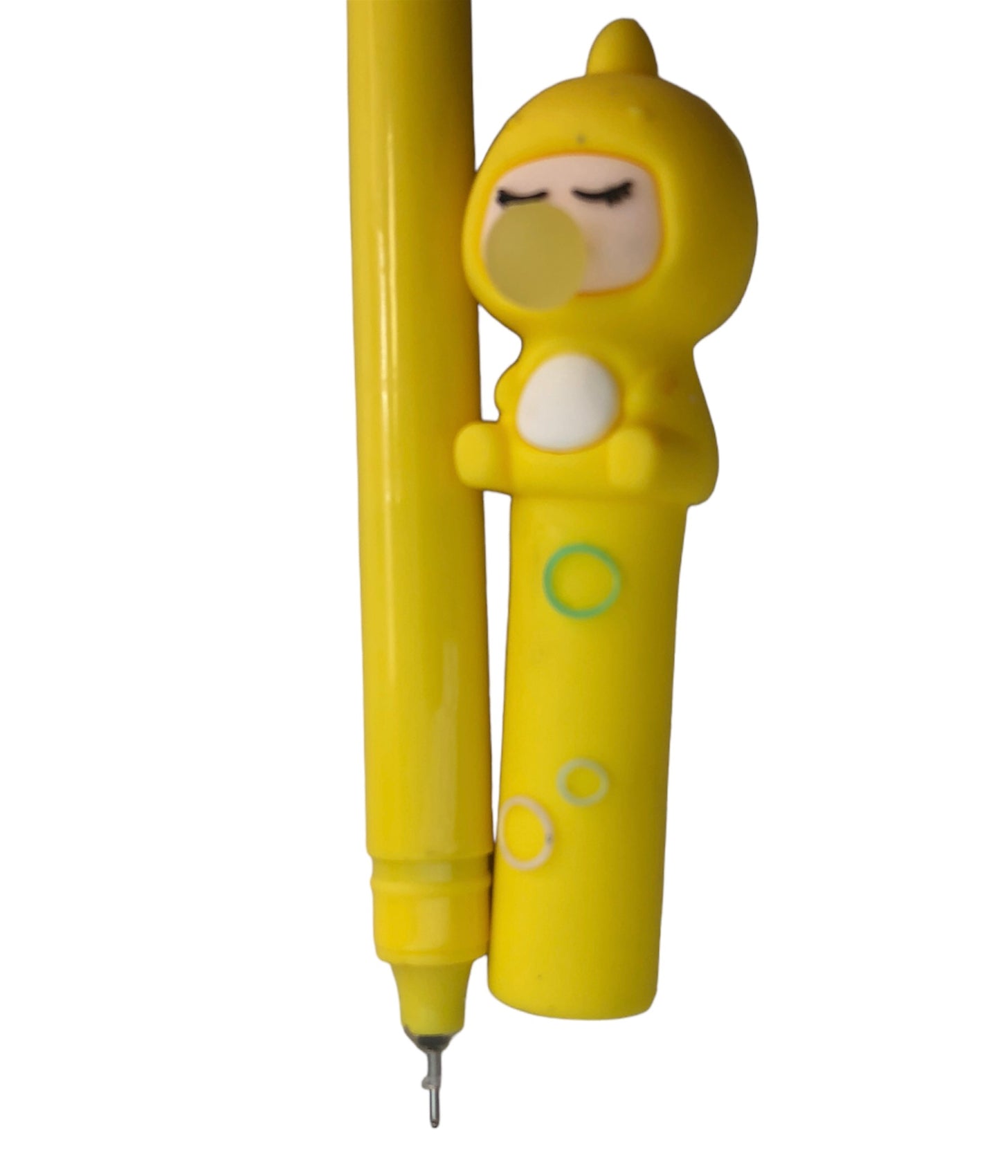 Yellow doll pen with black ink