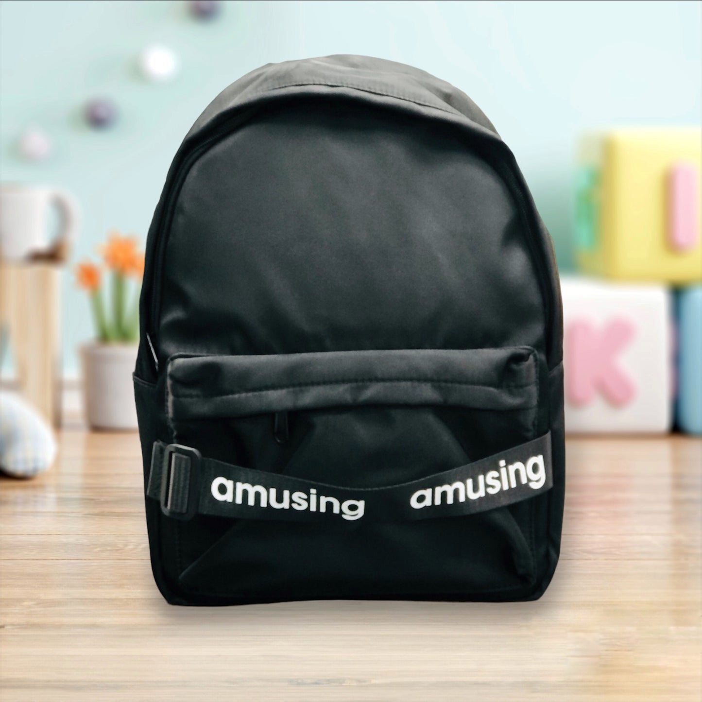 Multicolor Canvas Backpack