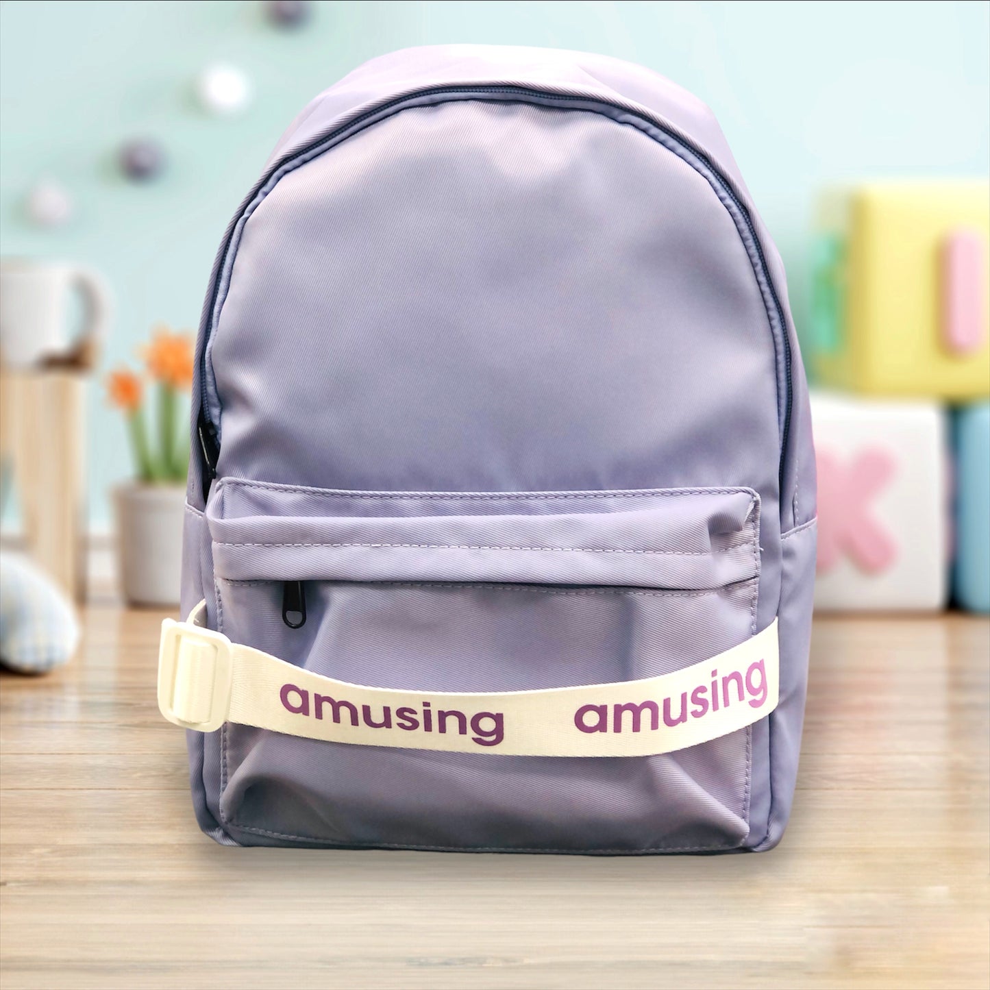 Multicolor Canvas Backpack