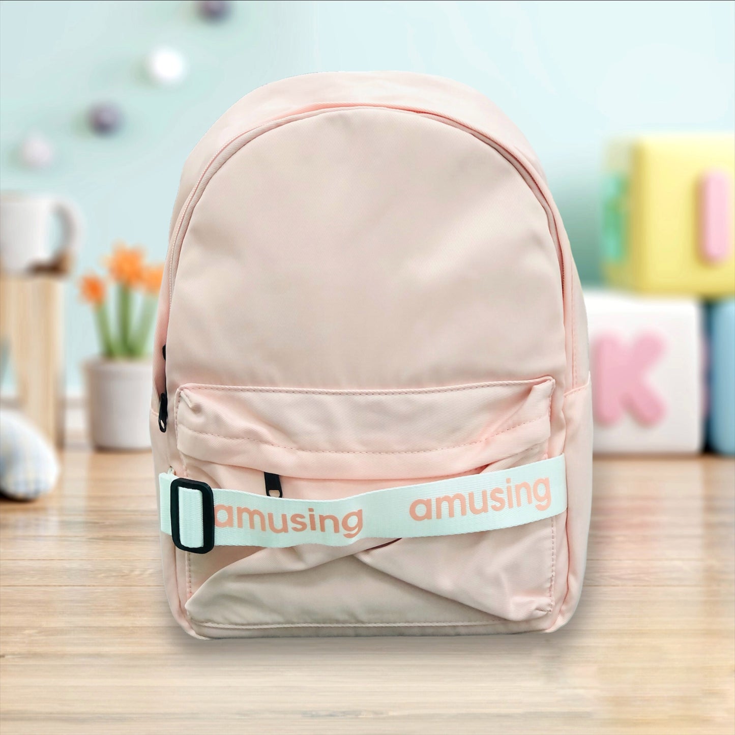 Multicolor Canvas Backpack