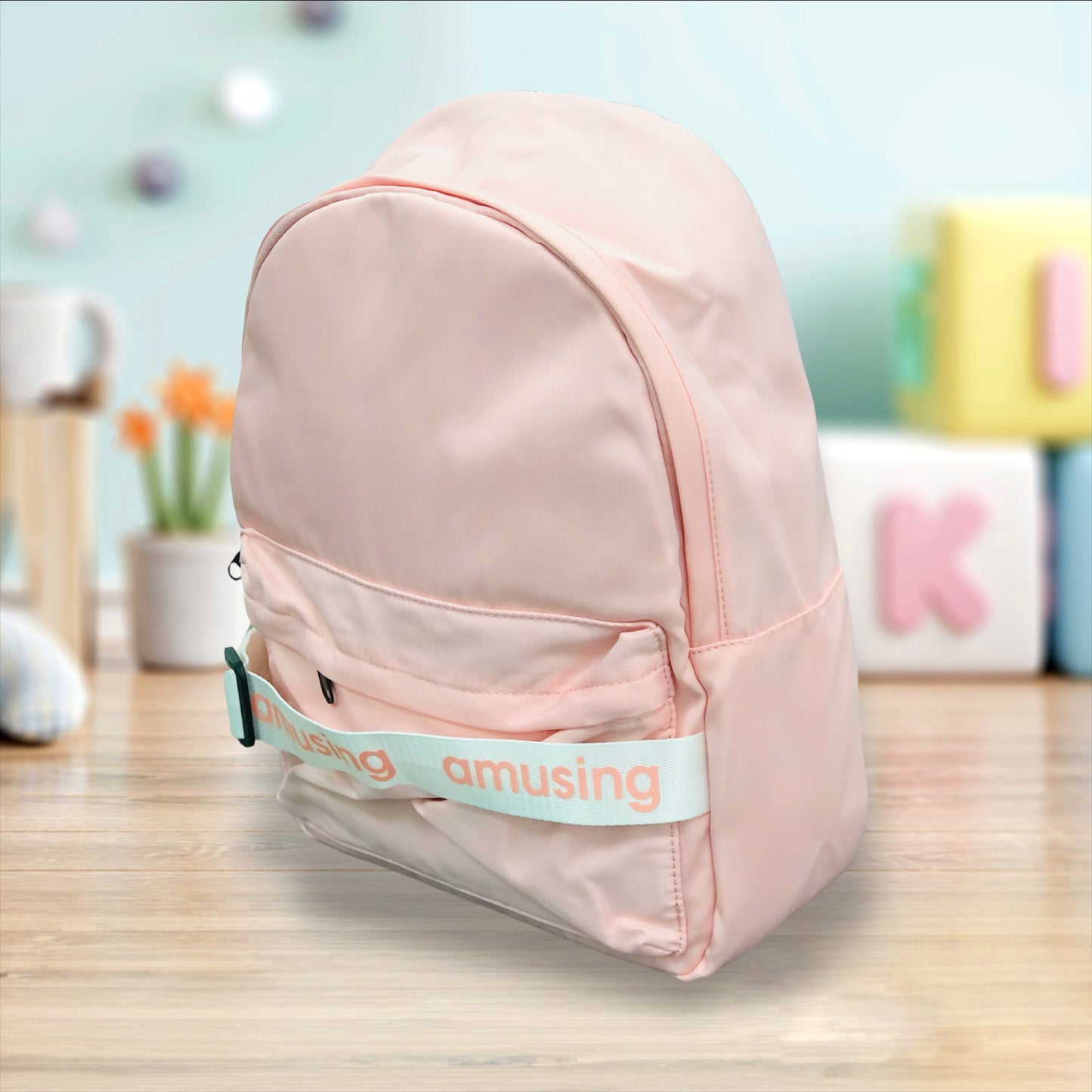 Multicolor Canvas Backpack