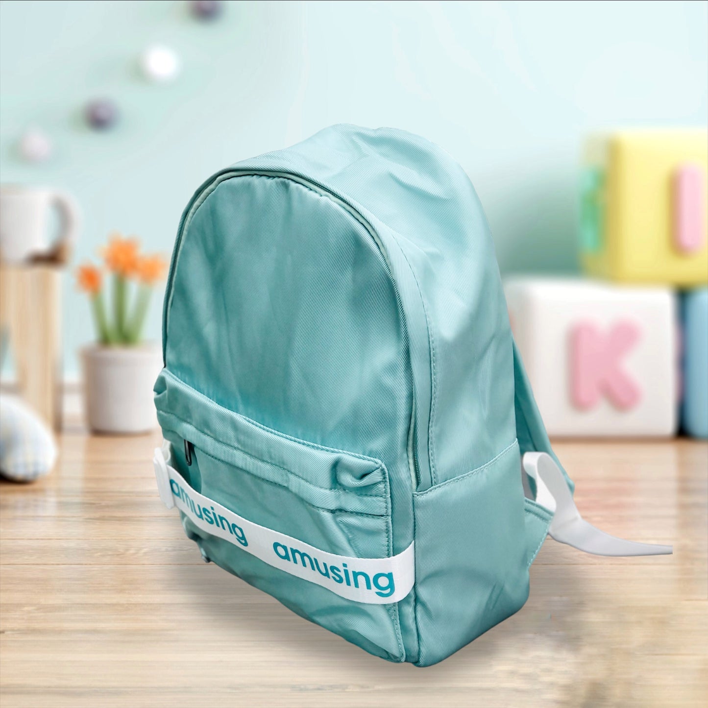 Multicolor Canvas Backpack