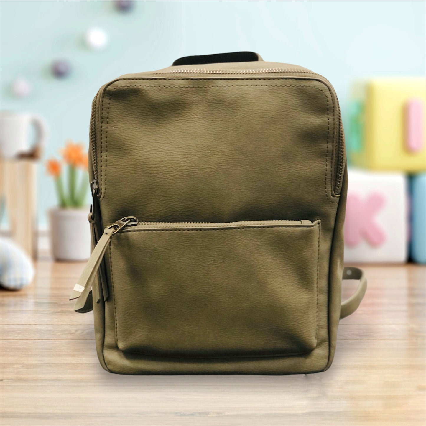 Medium Leather Backpack
