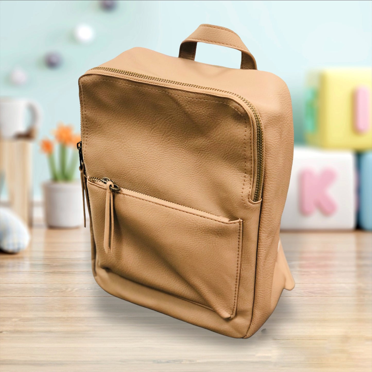 Medium Leather Backpack