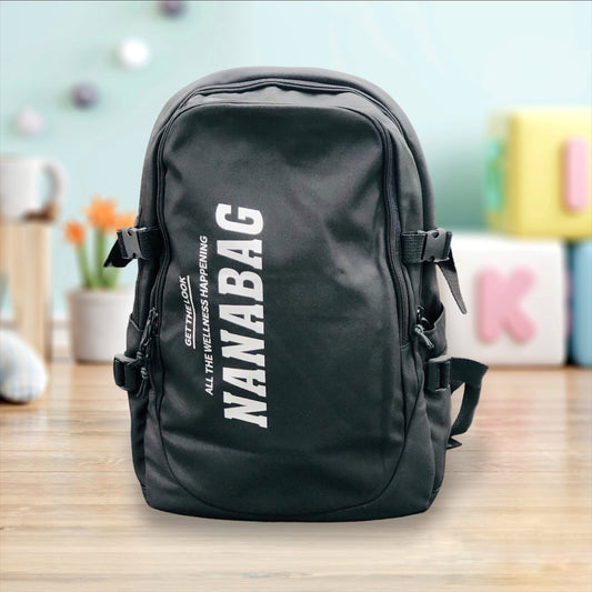 black backpack