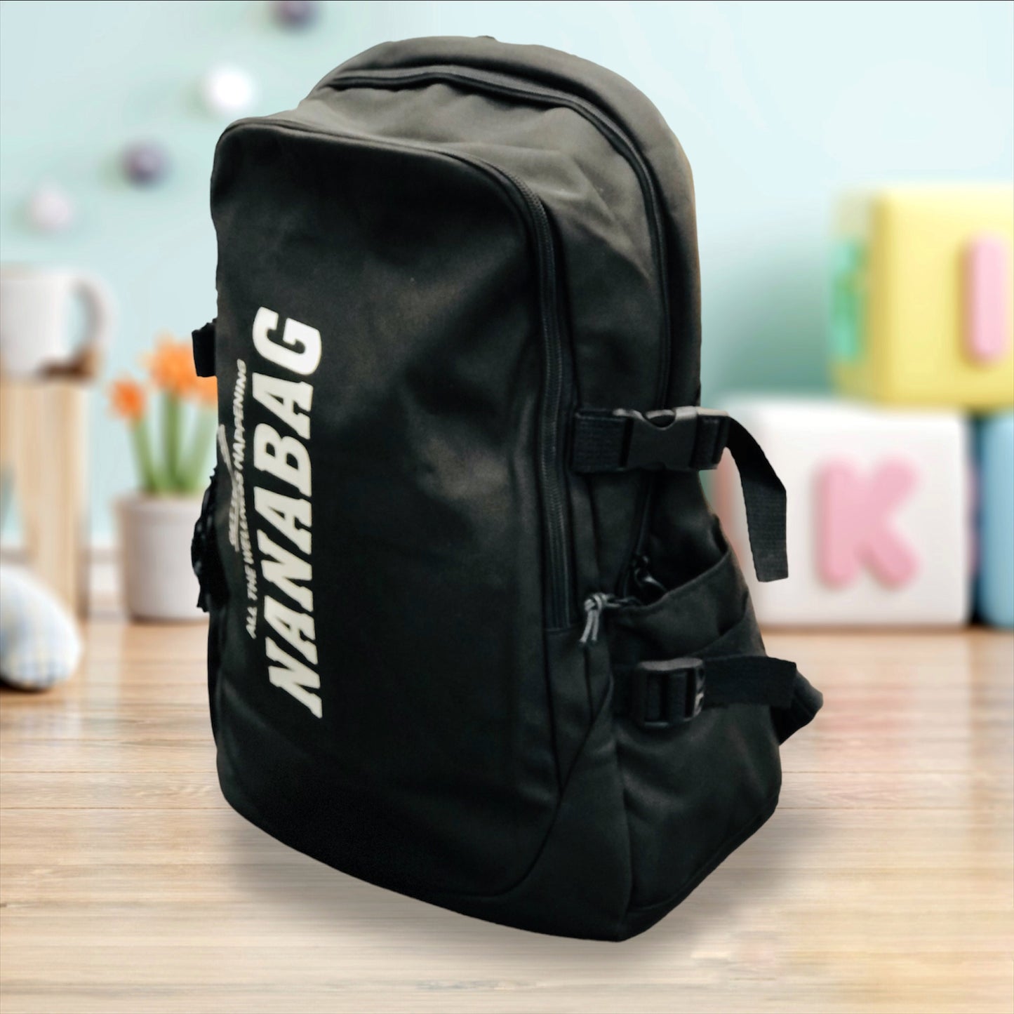 black backpack