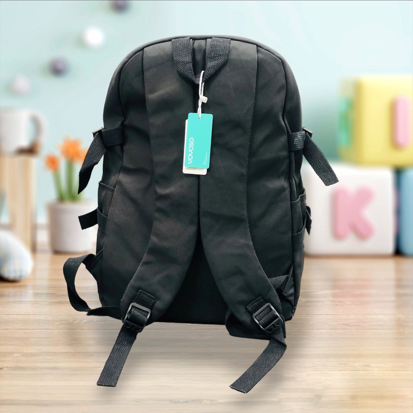 black backpack