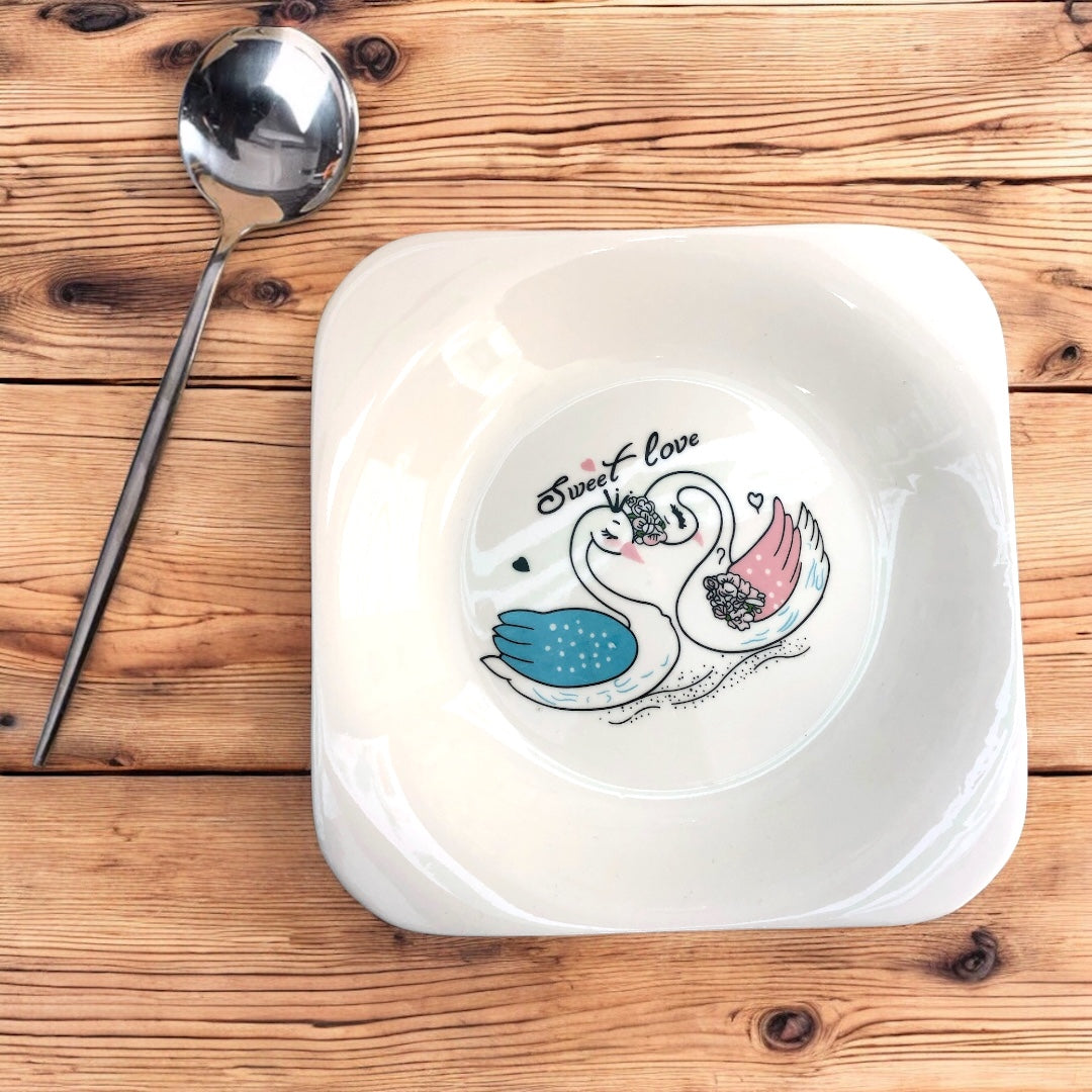 Flamingo ceramic plate2