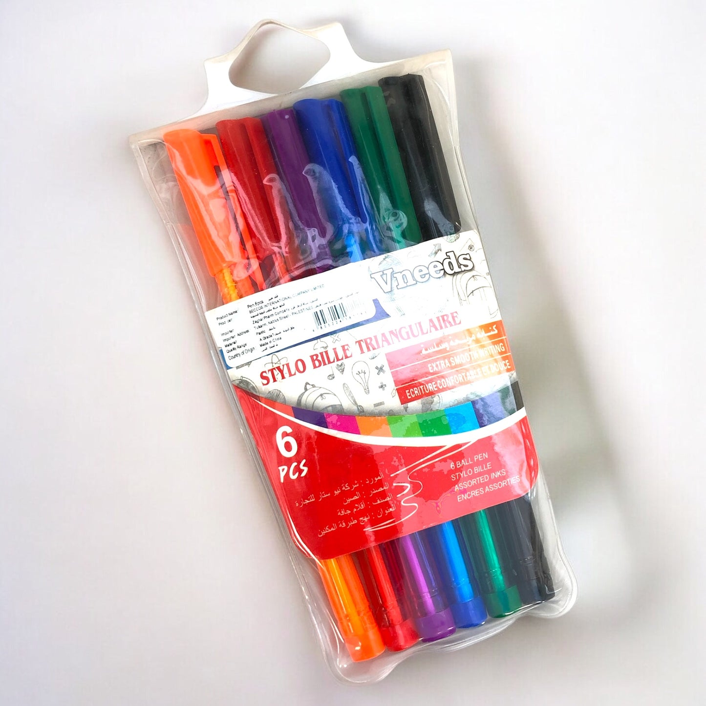 بكج اقلام حبر ملونة عدد 6