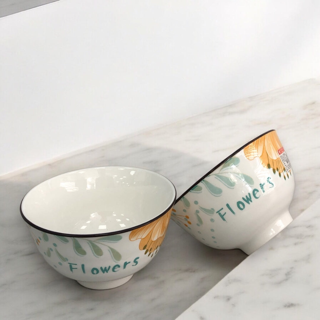 صحن سيراميك مجور ورد 4.5 انش