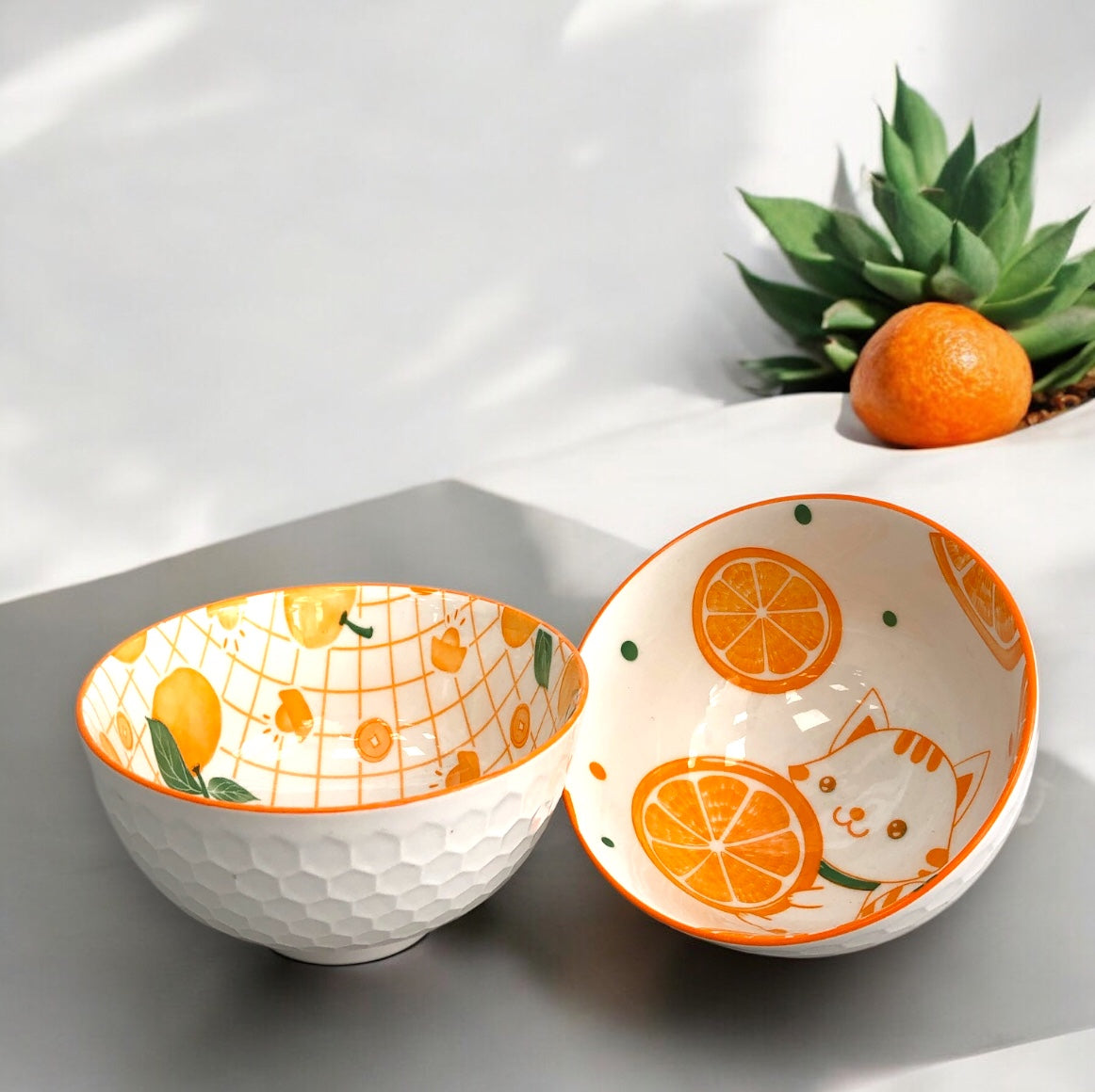 صحن سيراميك مجور برتقال 4.5 انش