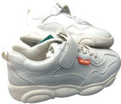 White lace-up shoes