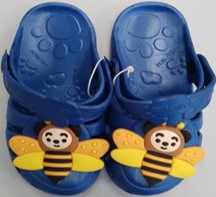 Blue bee mascara children's summer sandal