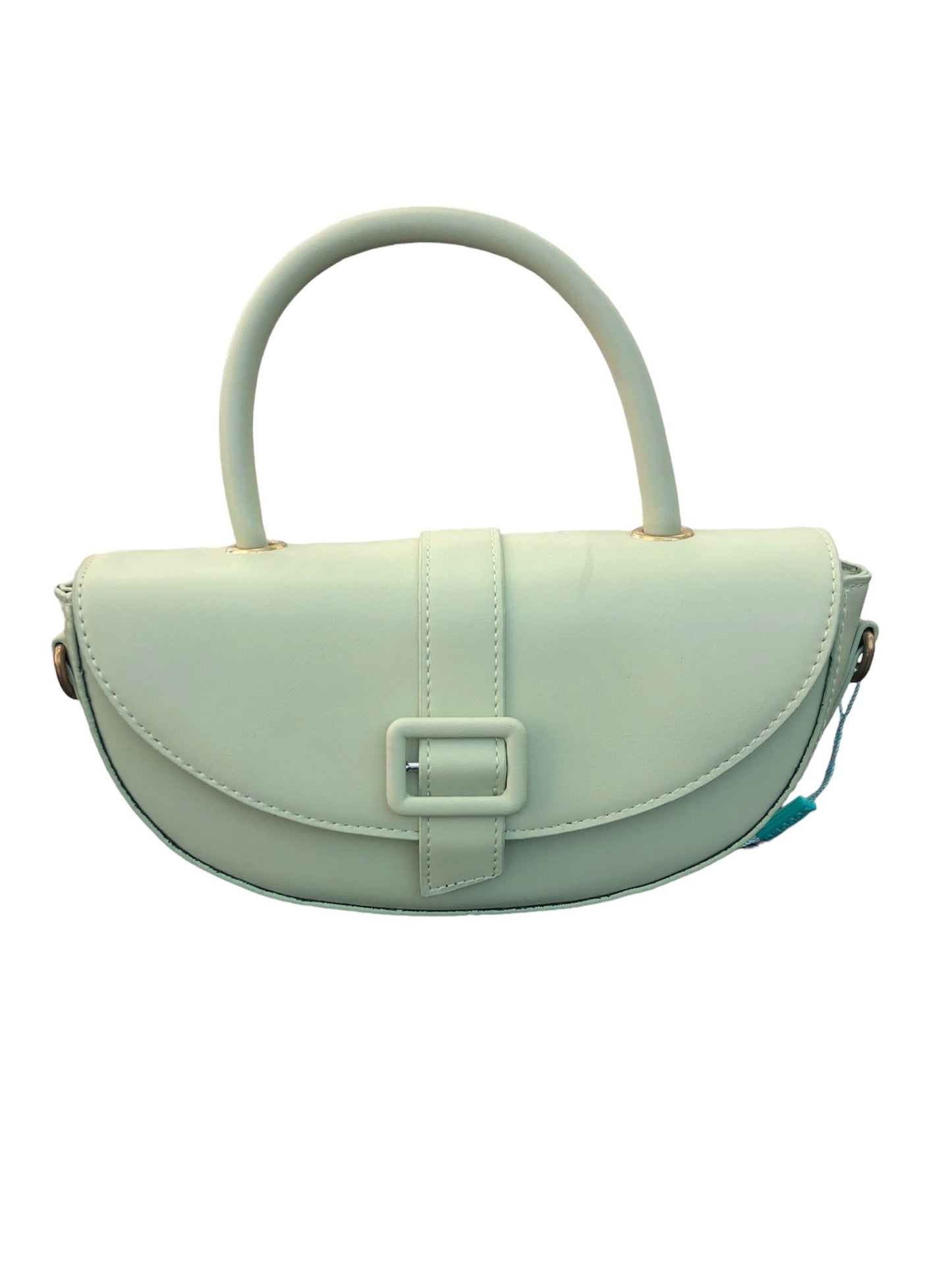 Green semi-circular women's bag
