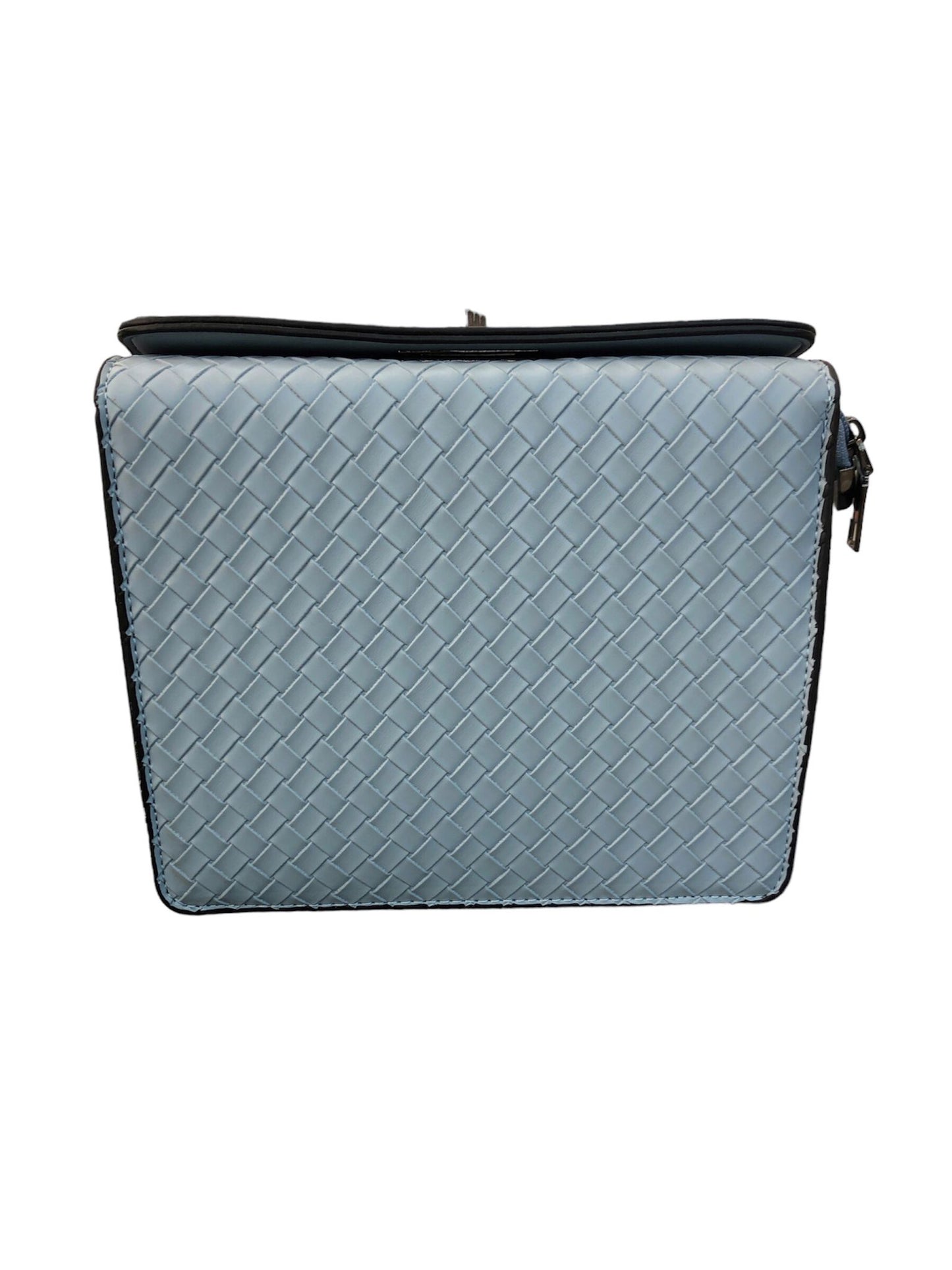 Blue leather ladies bag