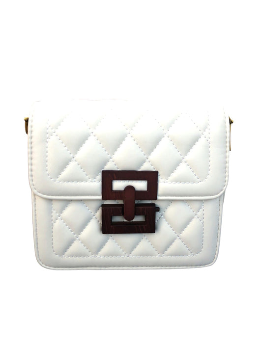 Women's bag made of white wood