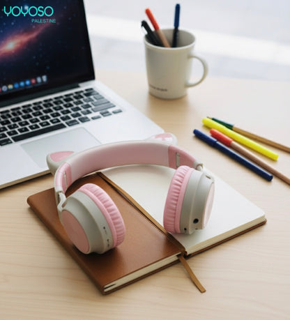 Colorful Foldable Cat Headphones