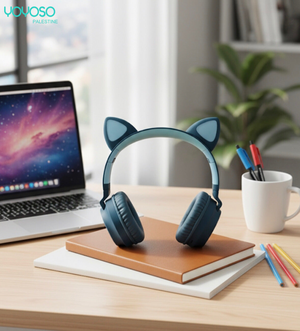 Colorful Foldable Cat Headphones