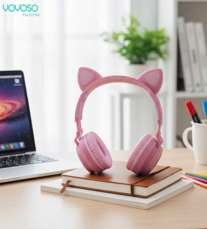 Colorful Foldable Cat Headphones