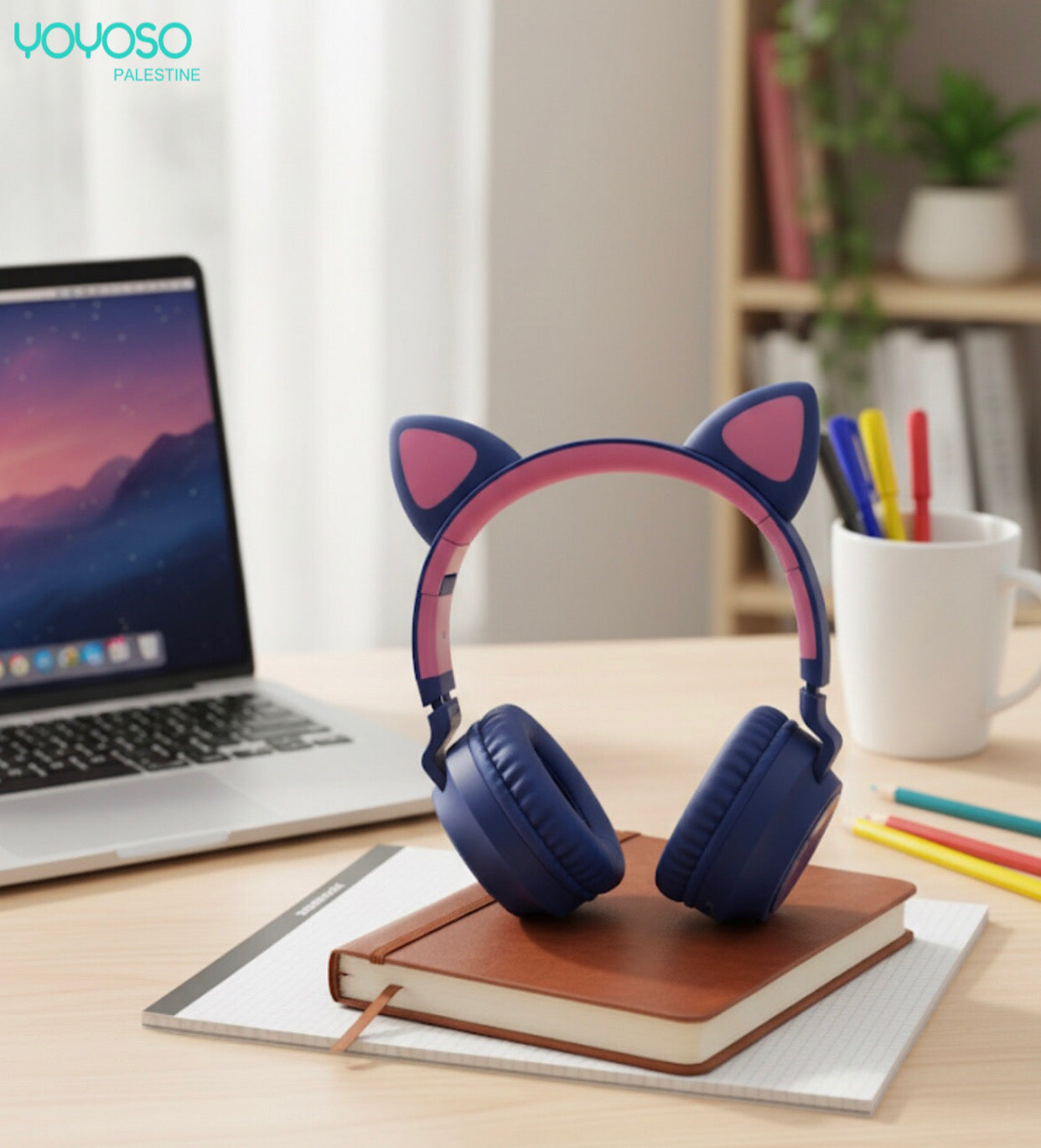 Colorful Foldable Cat Headphones