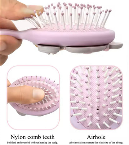 فرشاة شعر بلاستيك صغيرة ارنب