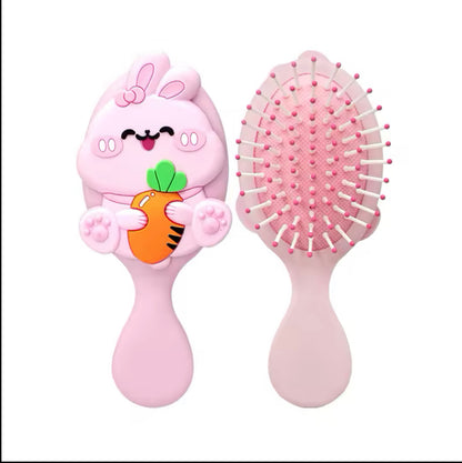 فرشاة شعر بلاستيك صغيرة ارنب