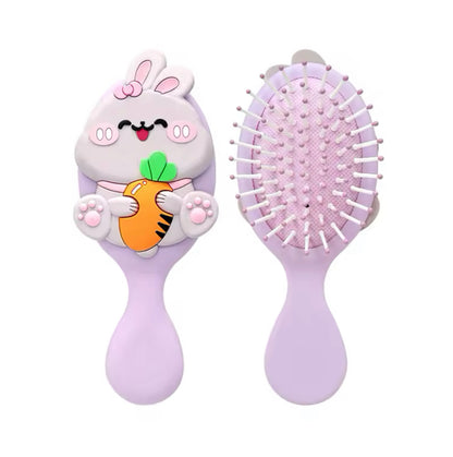 فرشاة شعر بلاستيك صغيرة ارنب