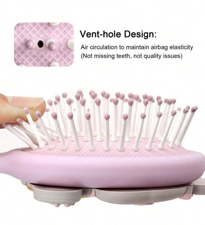 فرشاة شعر بلاستيك صغيرة ارنب