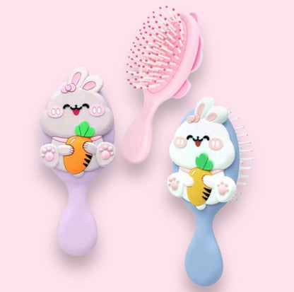 فرشاة شعر بلاستيك صغيرة ارنب