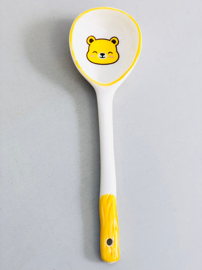 Honey Bear Ceramic Spoon