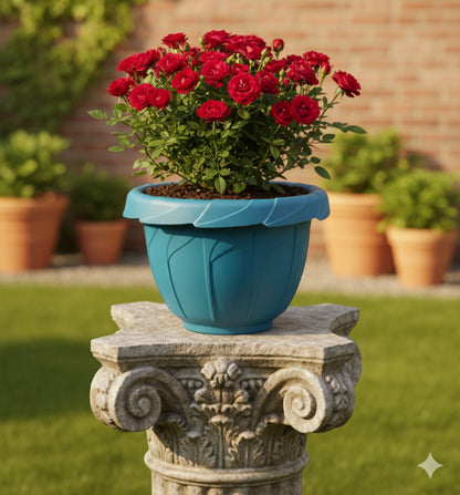 قواوير زراعية شكل زهرة