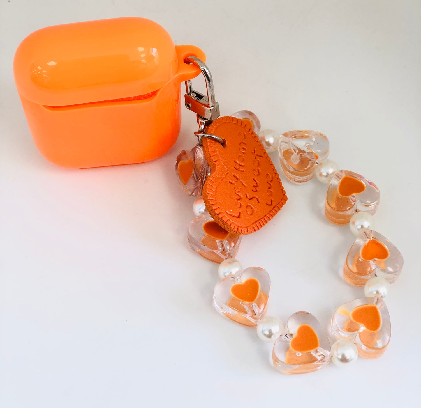 Orange bluetooth headphones cover