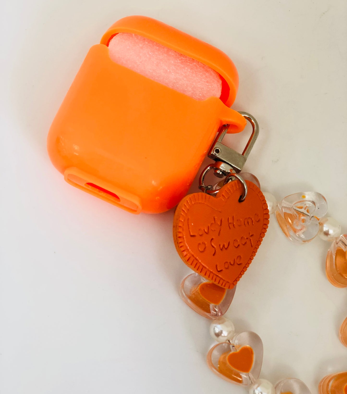 Orange bluetooth headphones cover