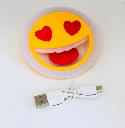 USB ضوء سلفي للموبايل سمايل