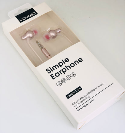 ANDROID Metallic Earphone Pink