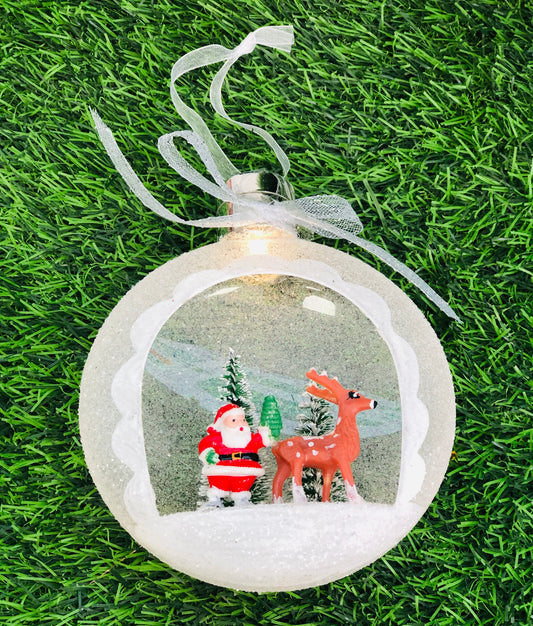 Luminous snowman pendant