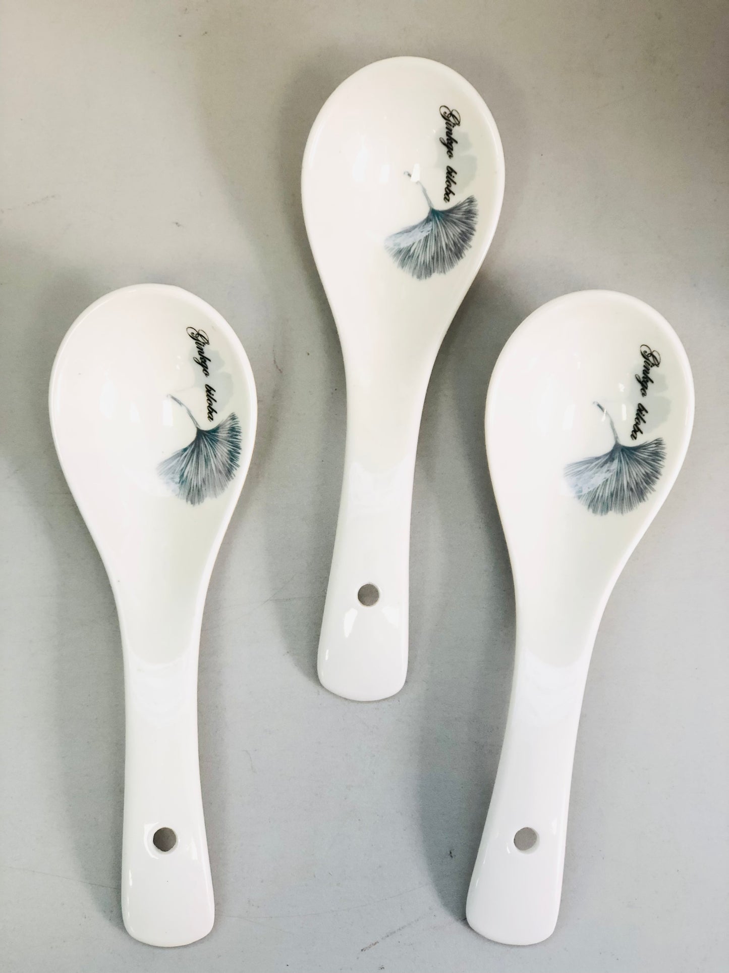 Residential rose ceramic spoon, number 3