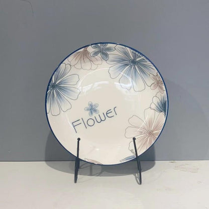 Flower صحن سيراميك 8 انش