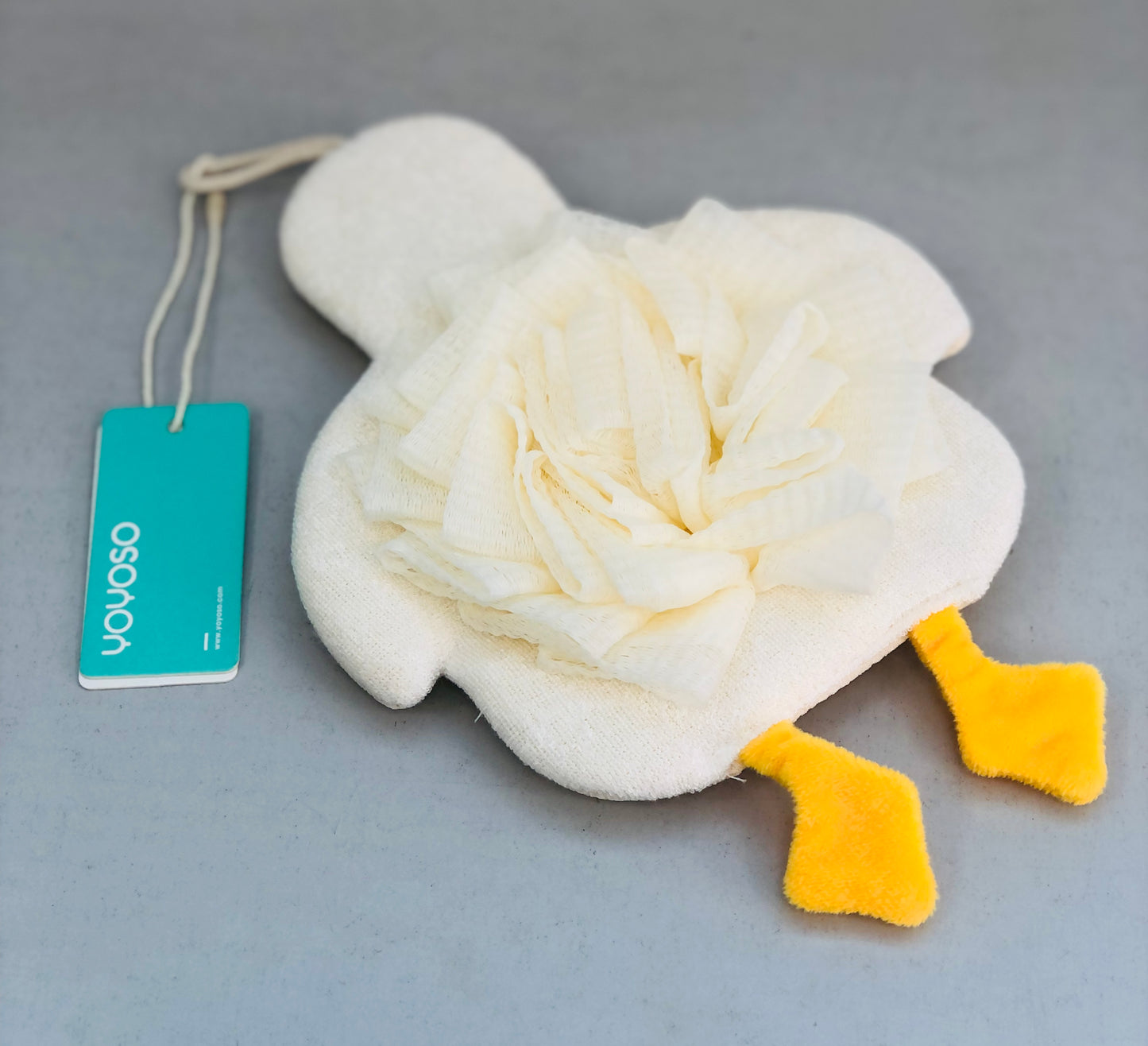 Double-sided duck bath loofah