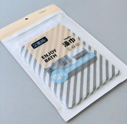 Moroccan striped bath loofah