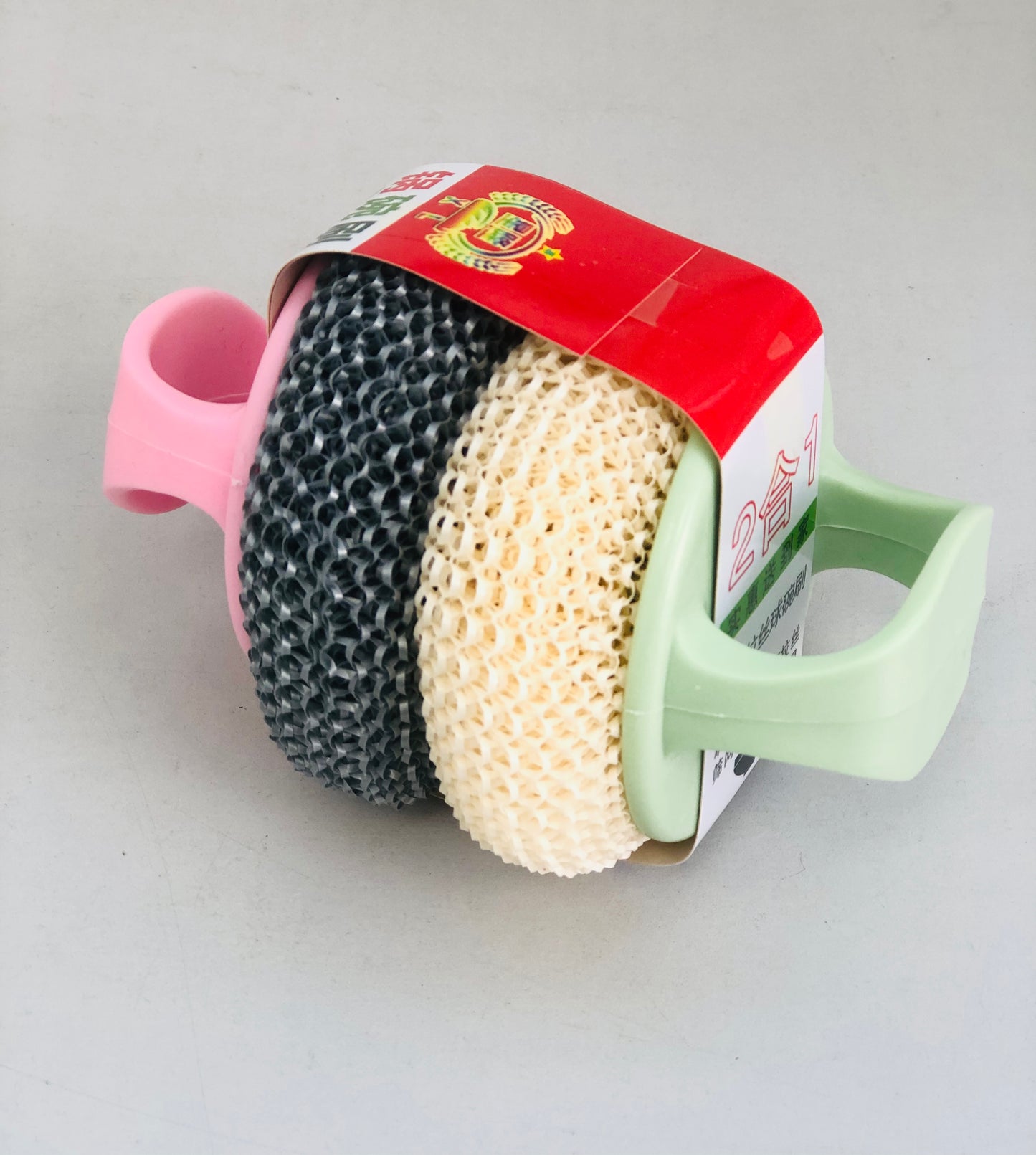 2 in 1 scouring pad