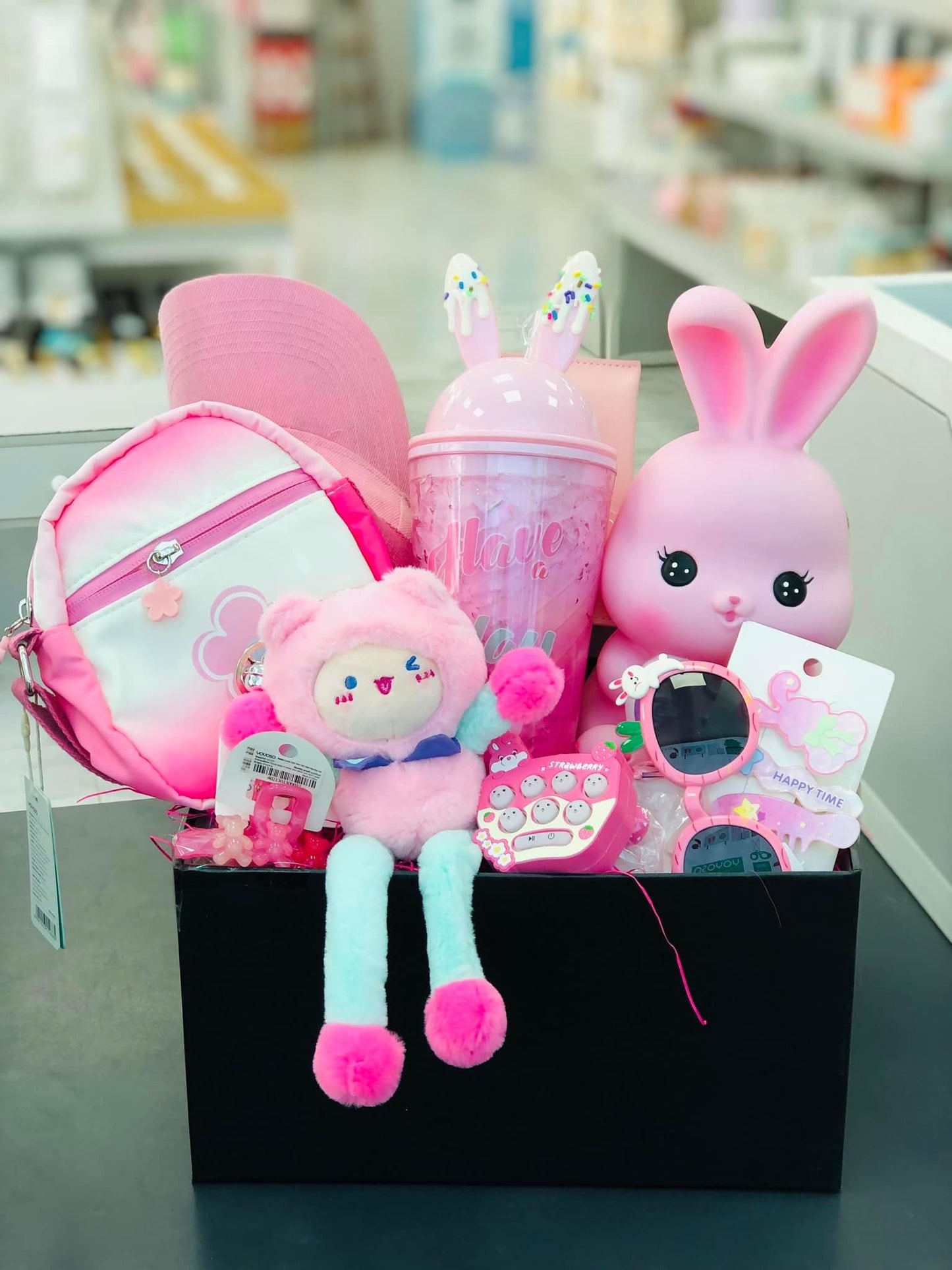 Pink girls gift package