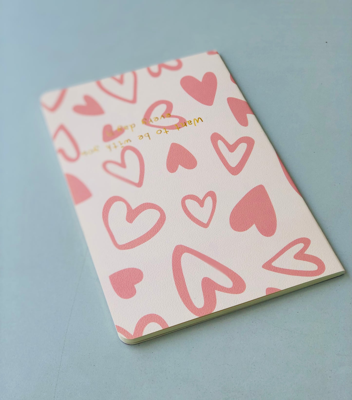 A5 Lined Hearts Notebook 32 Pages