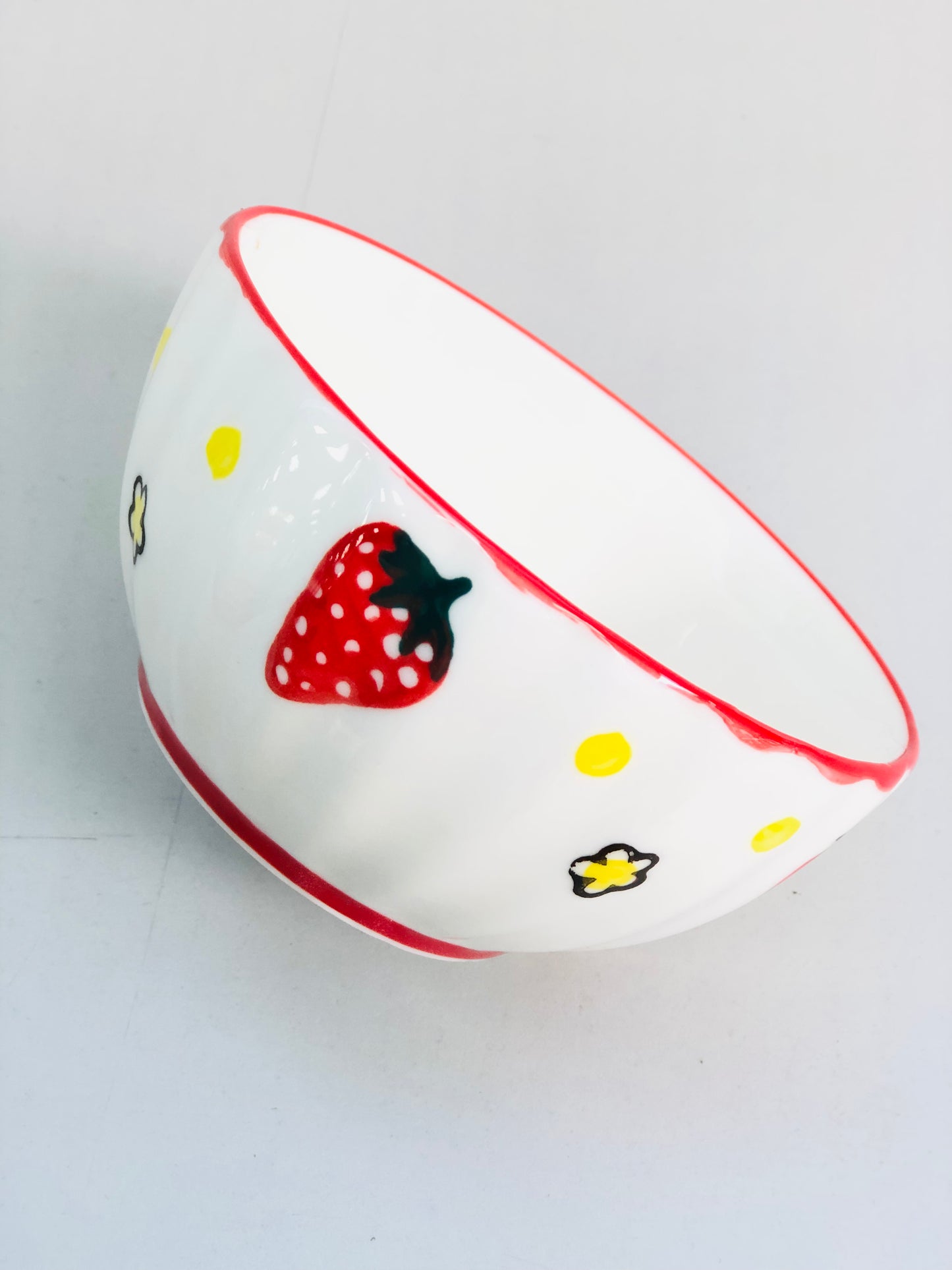 Strawberry ceramic dish