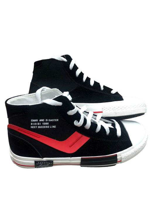 Black lace-up shoes