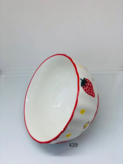 Strawberry ceramic dish