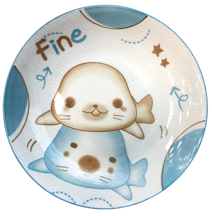 Marine animal ceramic dish